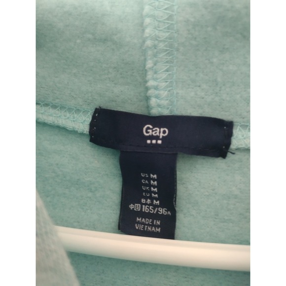 Vintage Gap Pullover Hoodie Womens Medium Long Sleeve Blue Relaxed Cozy - Picture 2 of 2